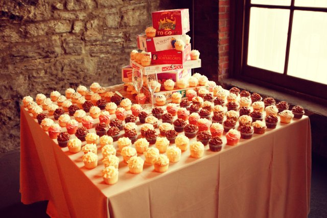 cupcake collection, nashville, board game wedding cake, reception